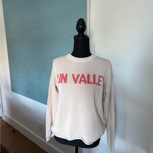 Sun Valley Cream and Pink Sweater